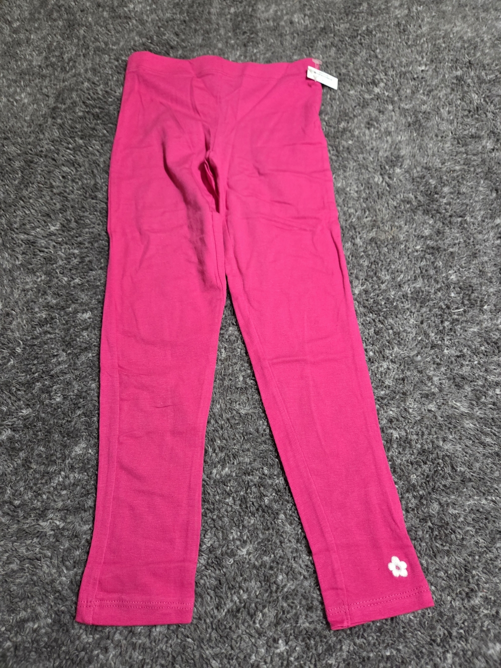 Limited Too Bright Pink Kids Leggings with Small Flower